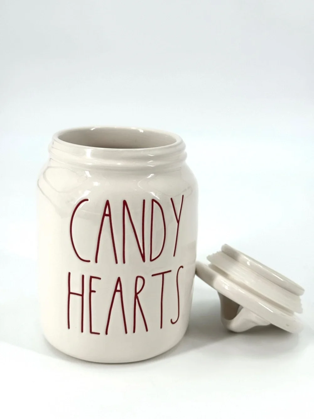 NWOB Rae Dunn Valentine Candy Hearts Lidded 6.5